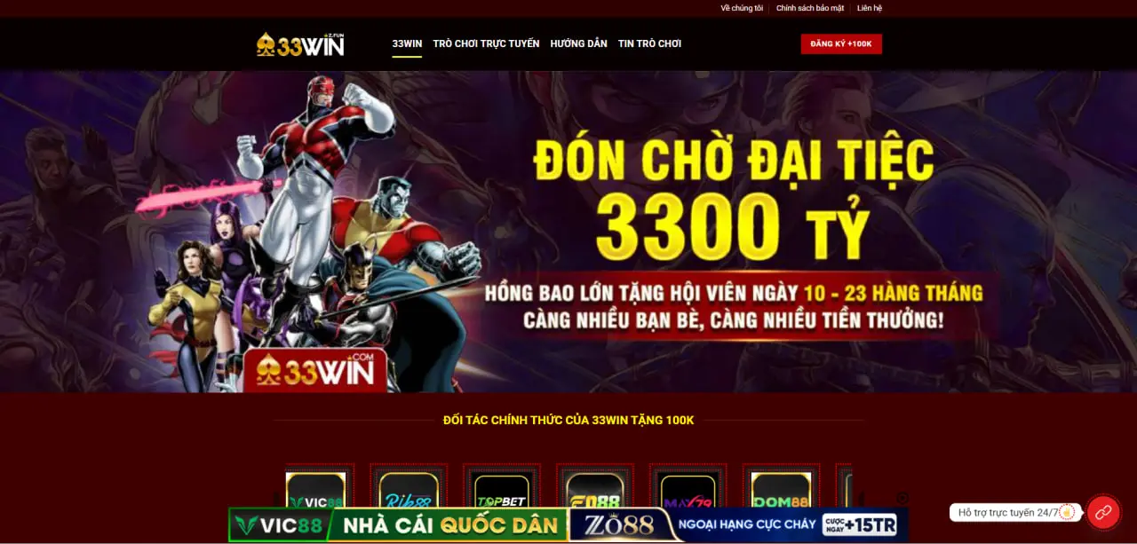 33Win 35 Giới thiệu nhà cái 33win